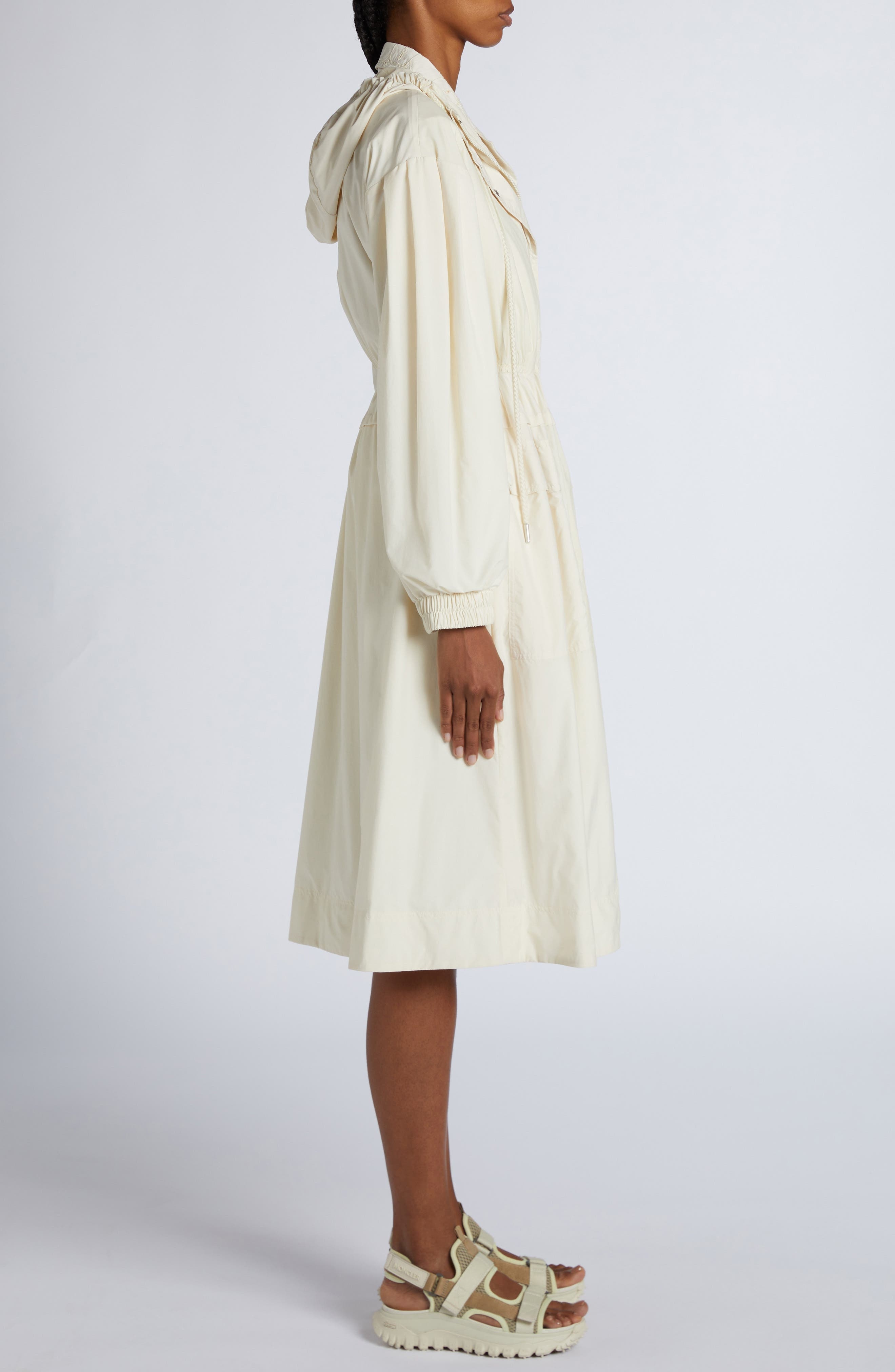 Moncler Coupiac Long Parka in White at Nordstrom - 4
