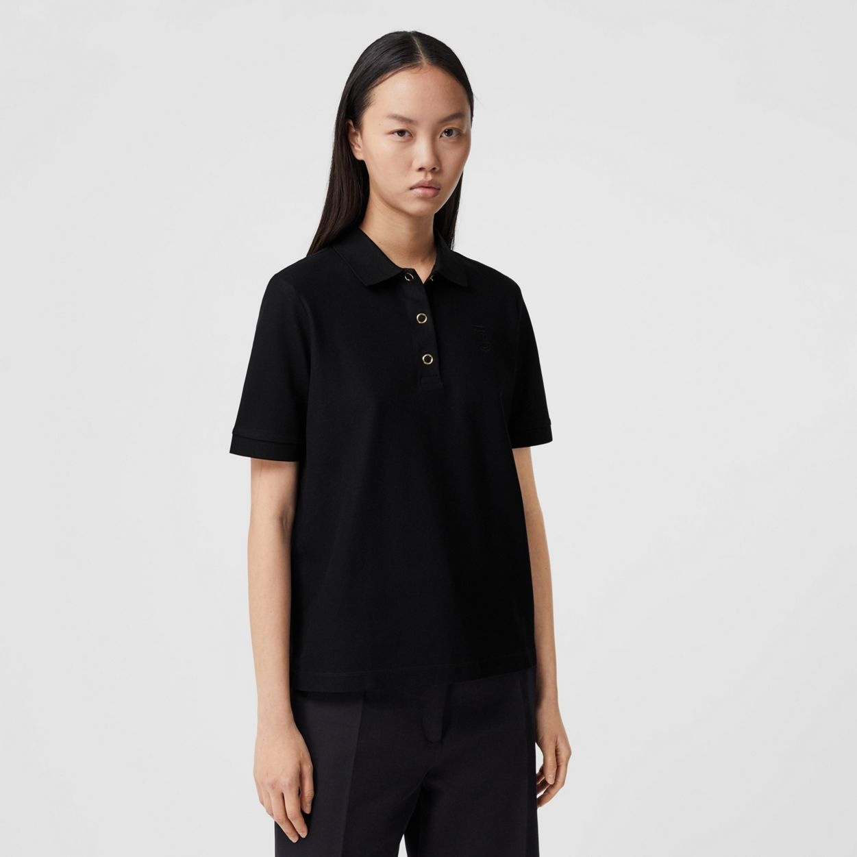 Monogram Motif Cotton Piqué Polo Shirt - 2