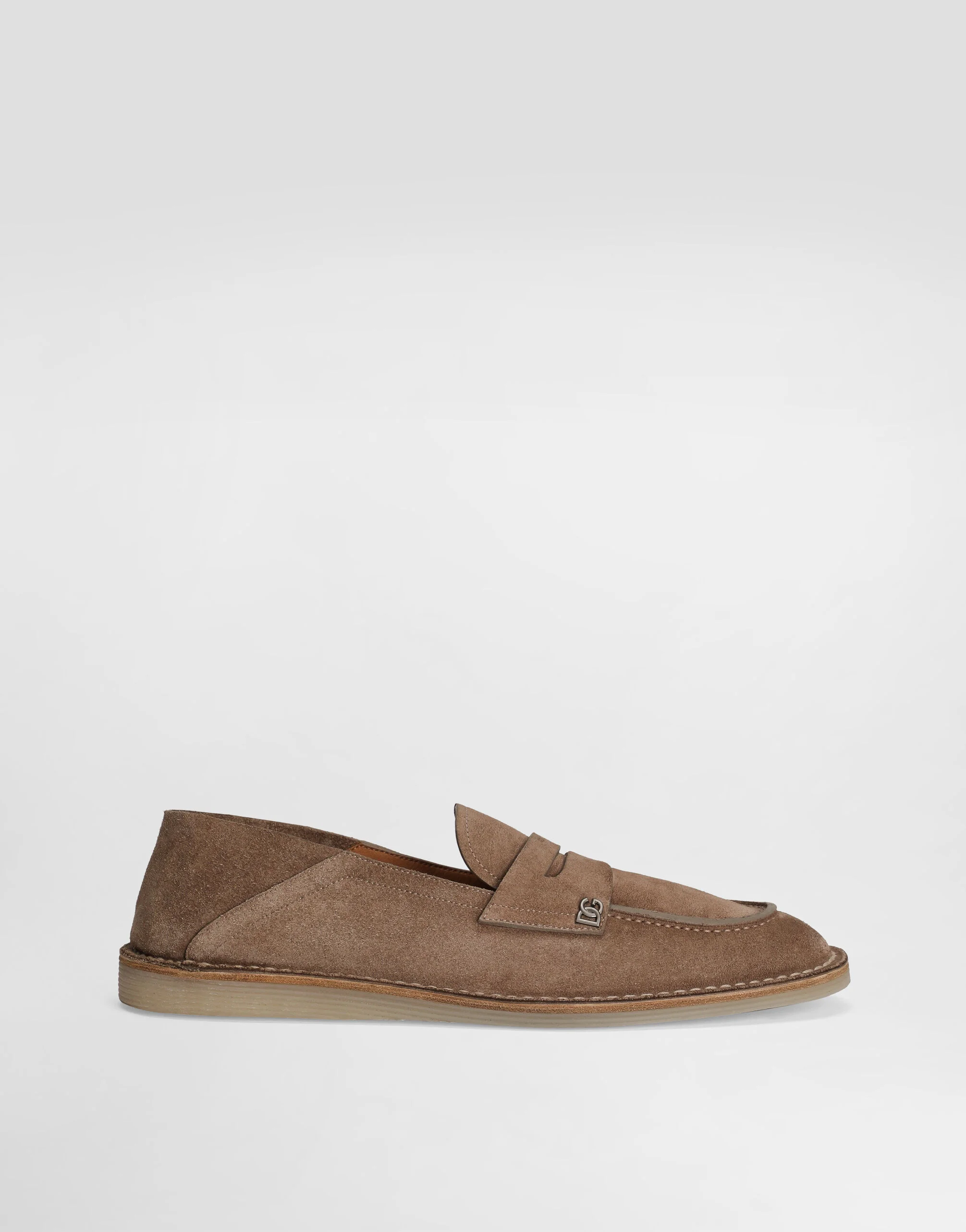 Reversed calfskin slipper - 1