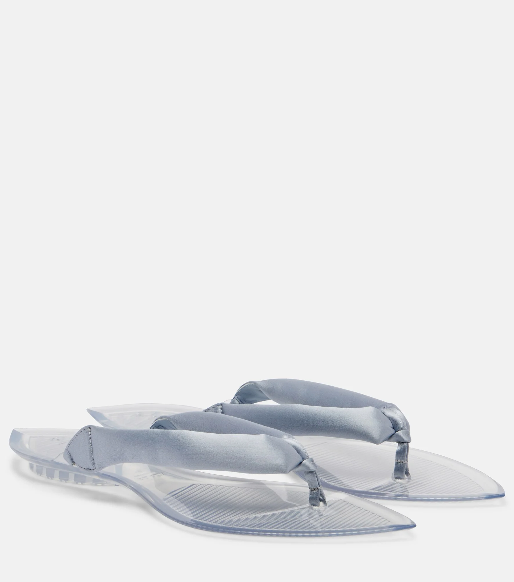 Invisible satin thong sandals - 1