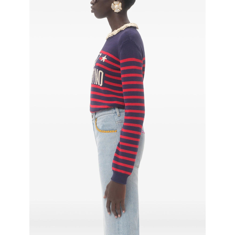 Valentino Blue Knitwear - Jumpers Women - 4