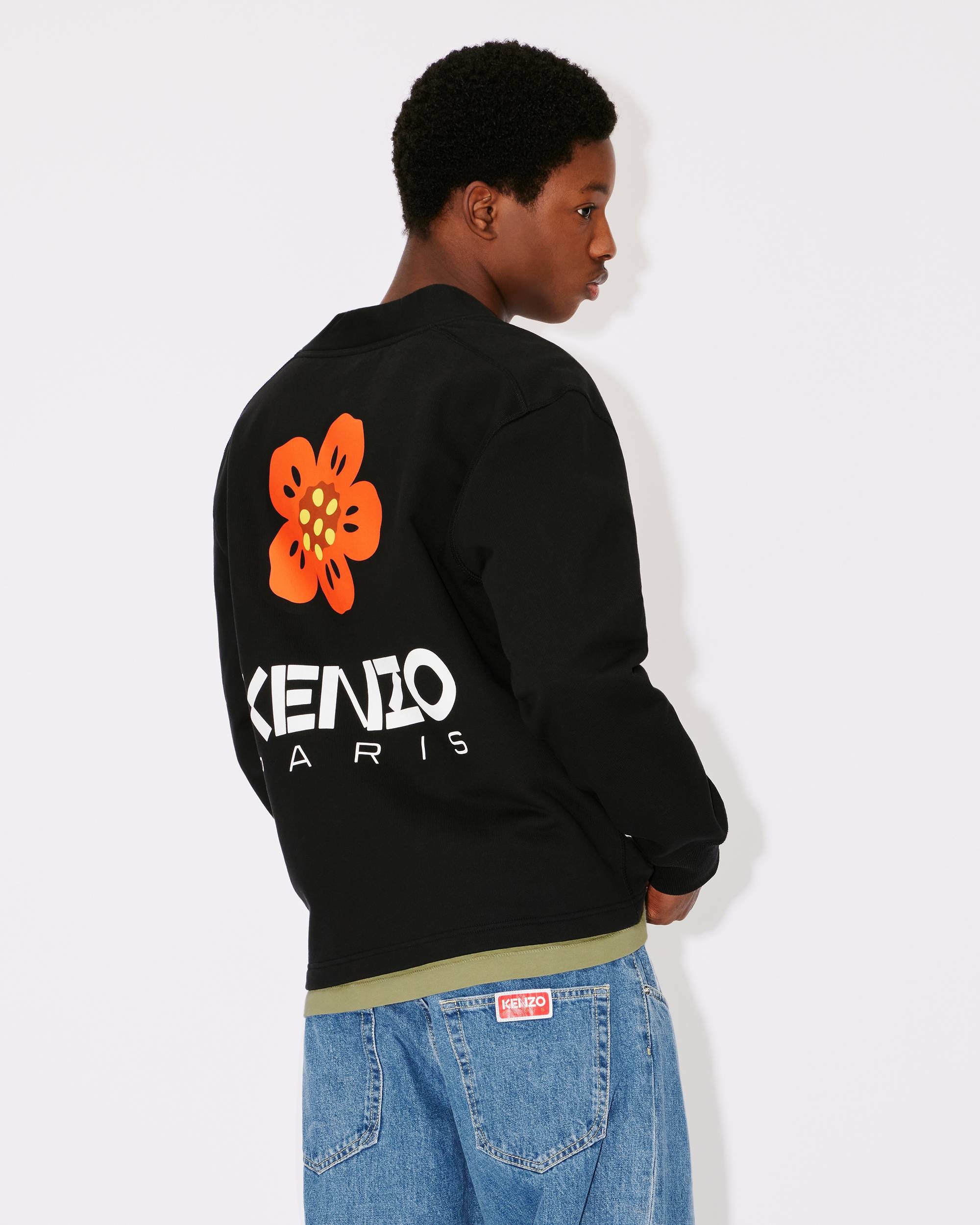 トップス KENZO BOKE FLOWER CREST CARDIGAN KENZO 'Boke Flower Crest' embroidered cardigan | REVERSIBLE