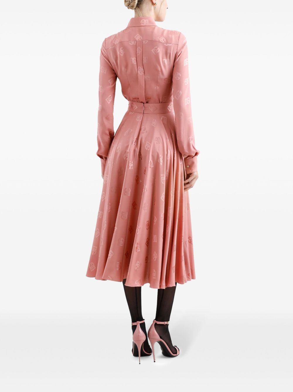 monogram midi skirt - 3