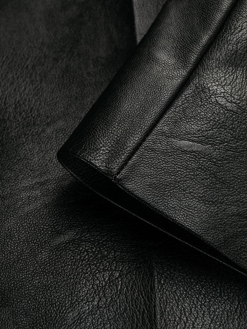 faux-leather wide-leg trousers - 7