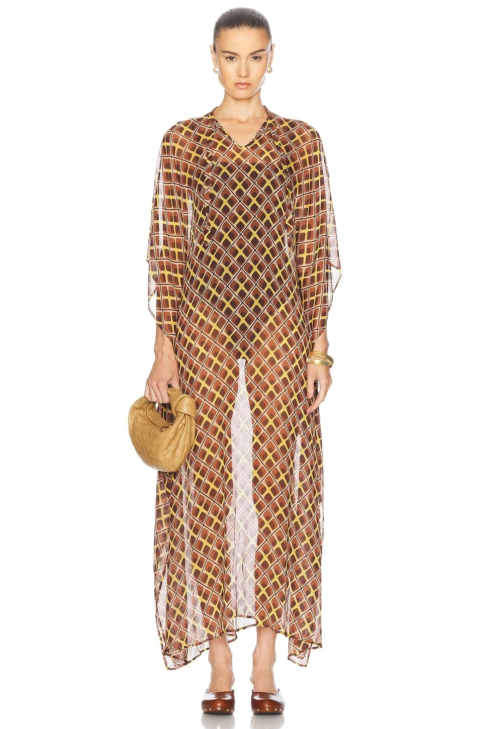 Cattail Plaid Kaftan - 1
