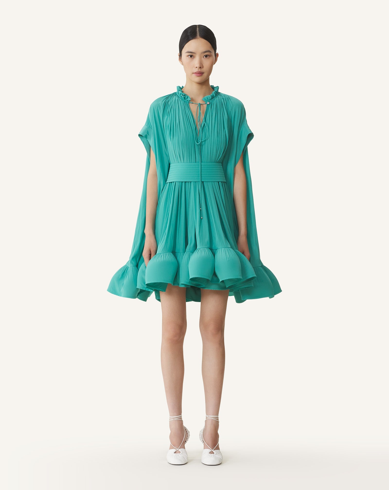 SHORT CHARMEUSE DRESS - 2