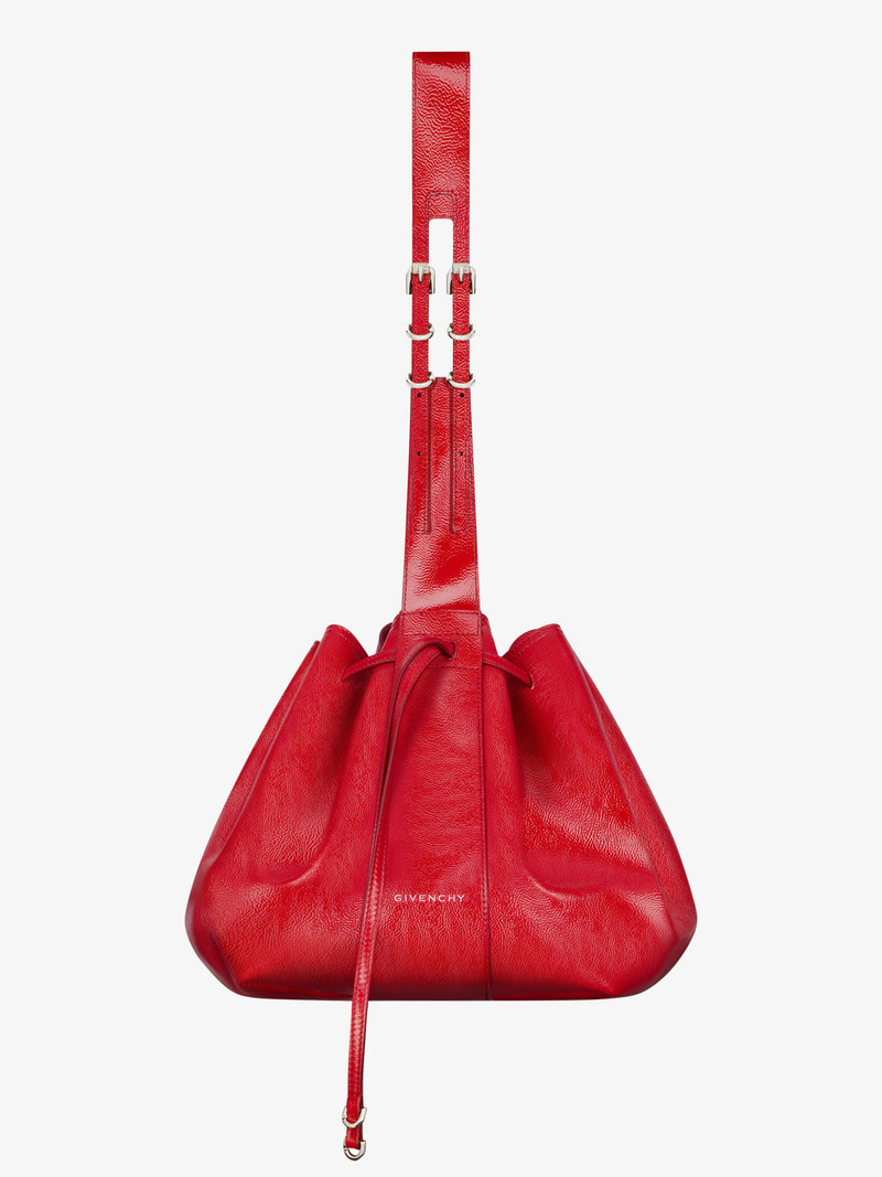 MEDIUM PUMPKIN BAG IN PATENT LEATHER 1