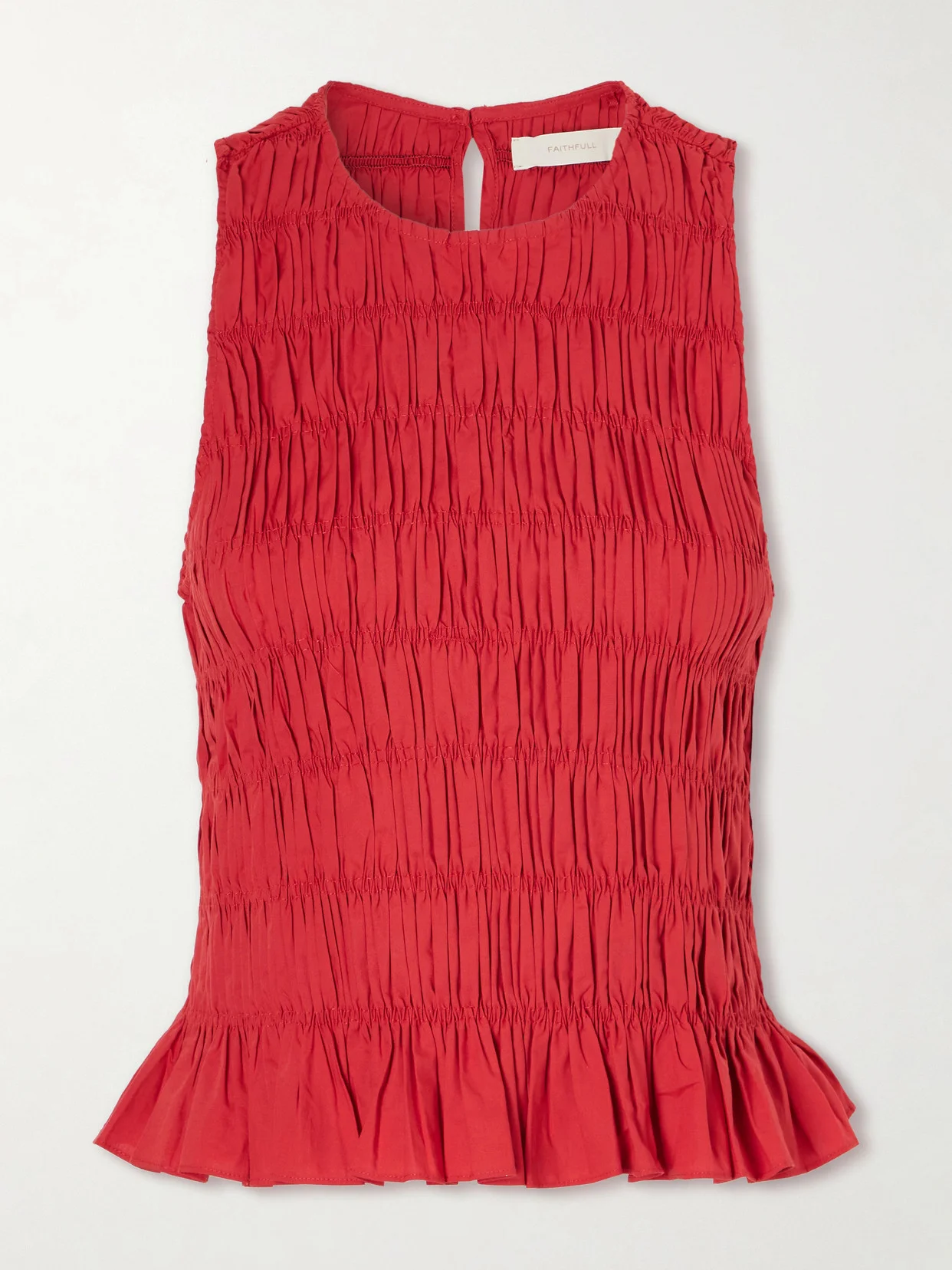 Cales Shirred Cotton Top - 1