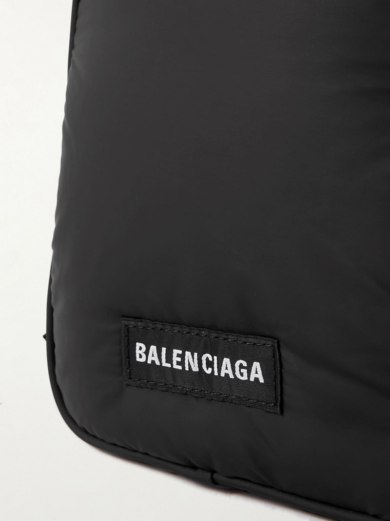 Explorer Logo-Appliquéd Padded Nylon Messenger Bag Black 4