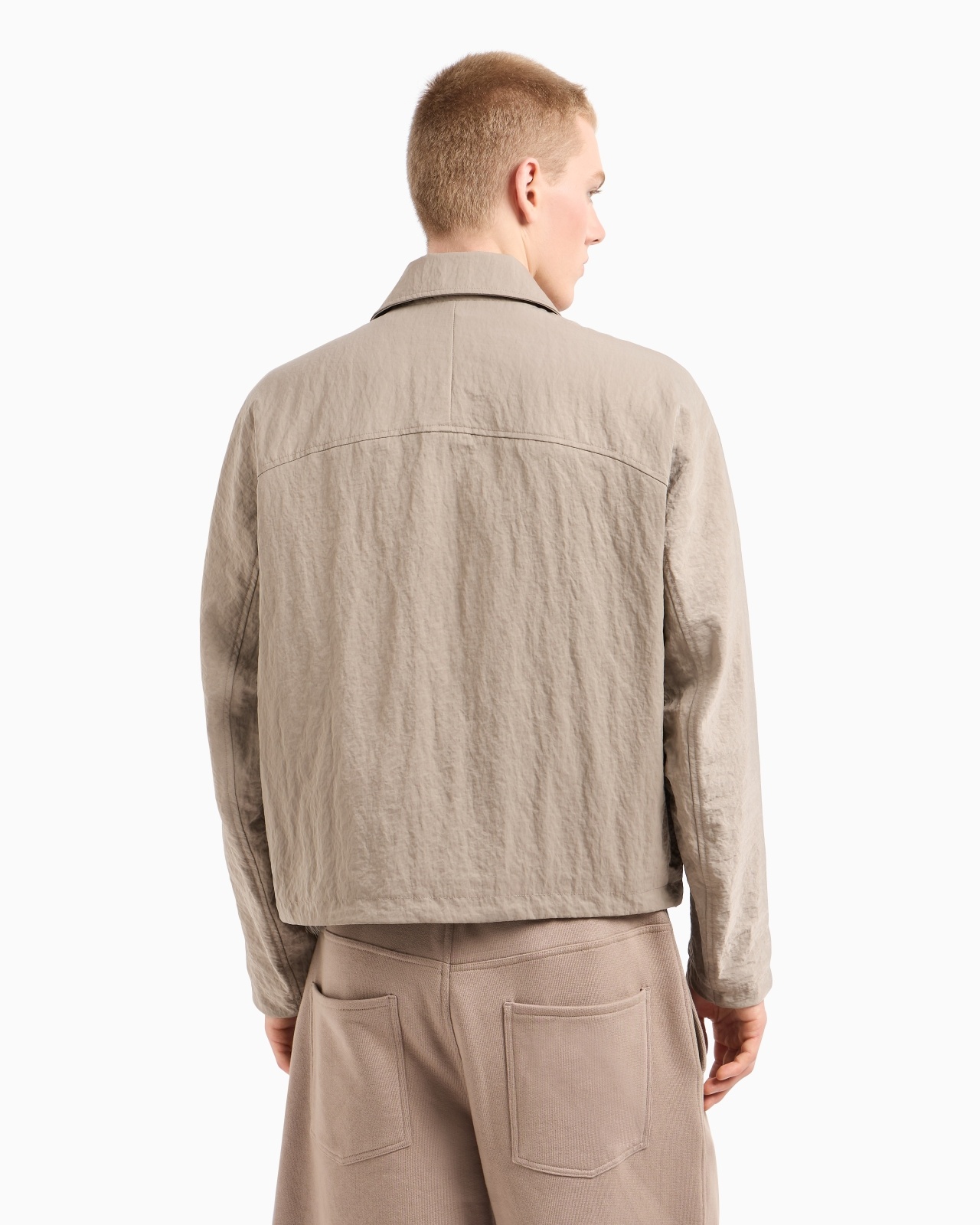 CRINKLE NYLON BLOUSON WITH ZIP - 3