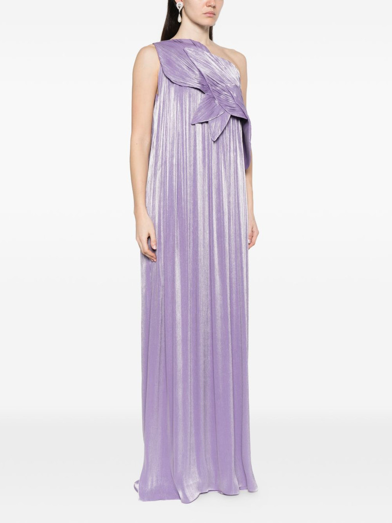 Amabe pleated one-shoulder maxi dress 3