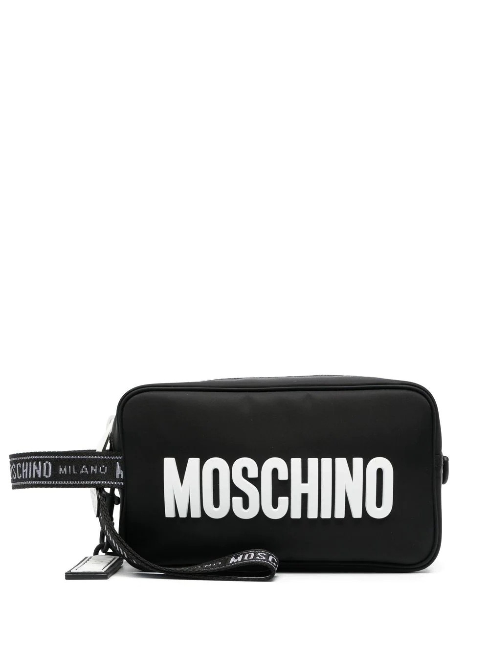 logo-print wash bag - 1