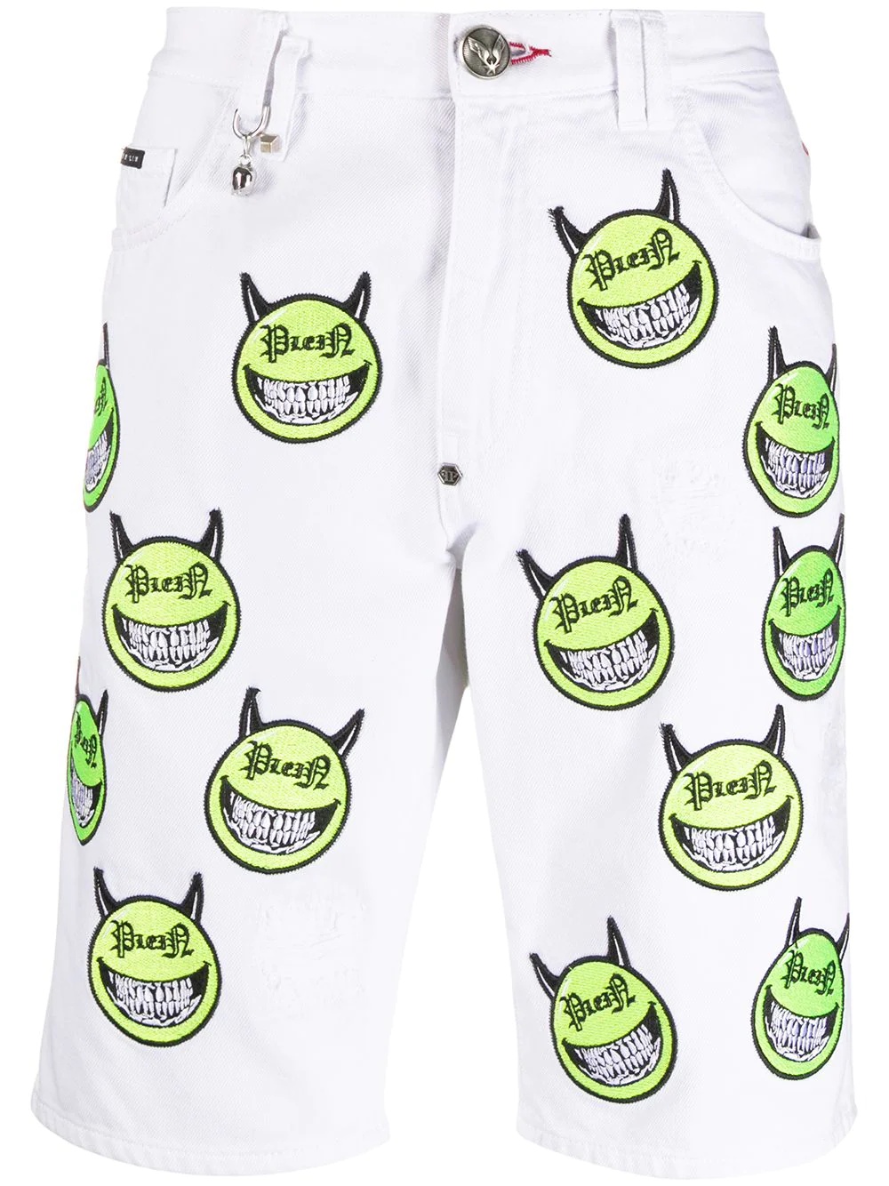 Evil Smile embroidered rear logo shorts - 1