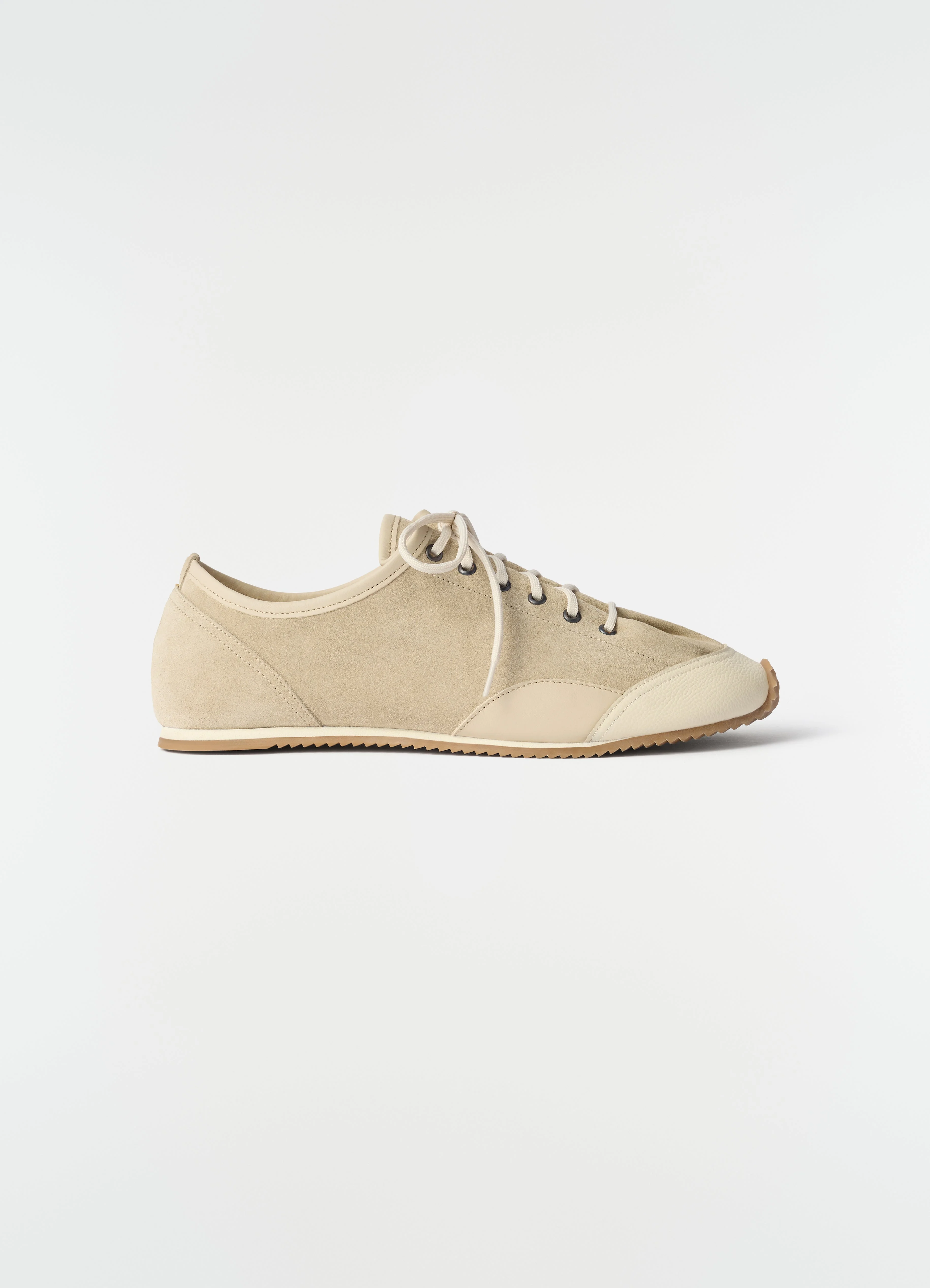 GUMMY GRIPS SNEAKERS IN MIXED LEATHERS - 1