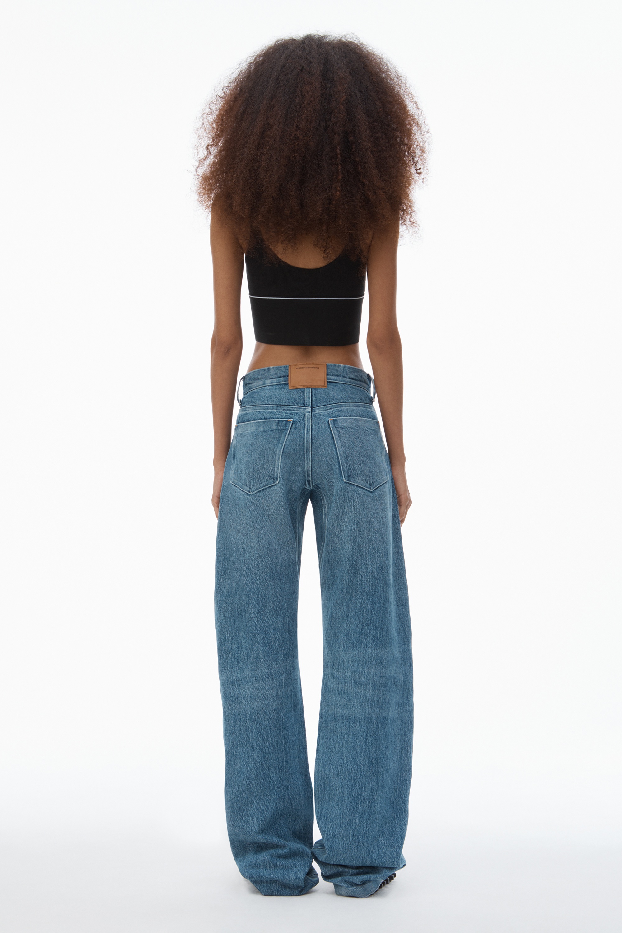 トップス Alexander wang RIBBED BRA Alexander Wang Women's' Scoop Neck Bra in Black | LN-CC®