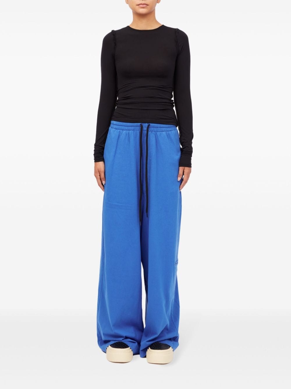 two-tone exposed-seam top - 2