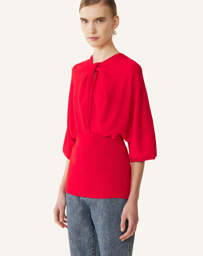 MERINO WOOL SWEATER WITH BOW DETAIL 4