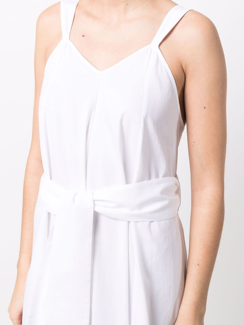panelled tied-waist dress 5