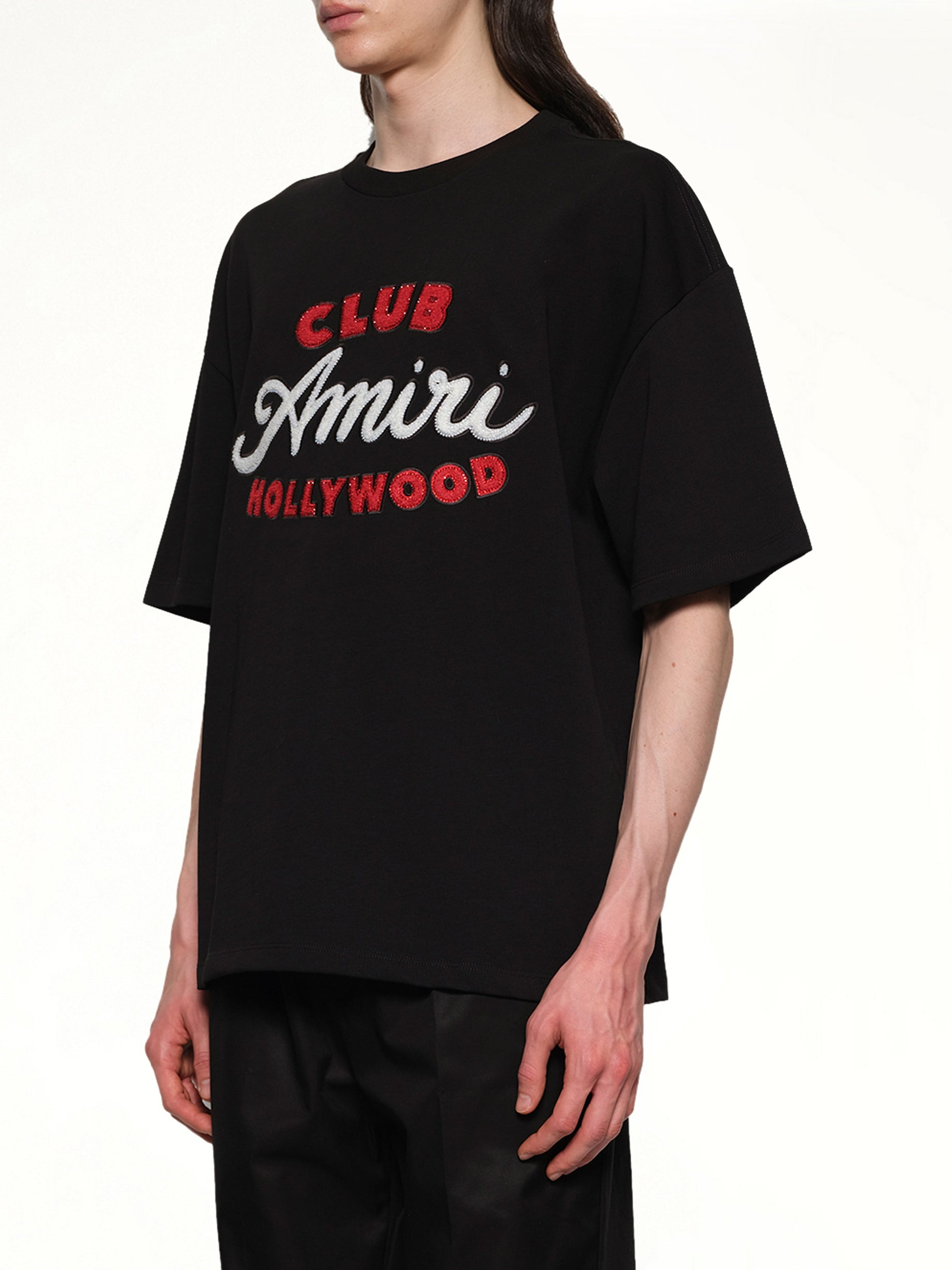 Club Amiri Overzied Tee in Black - 3