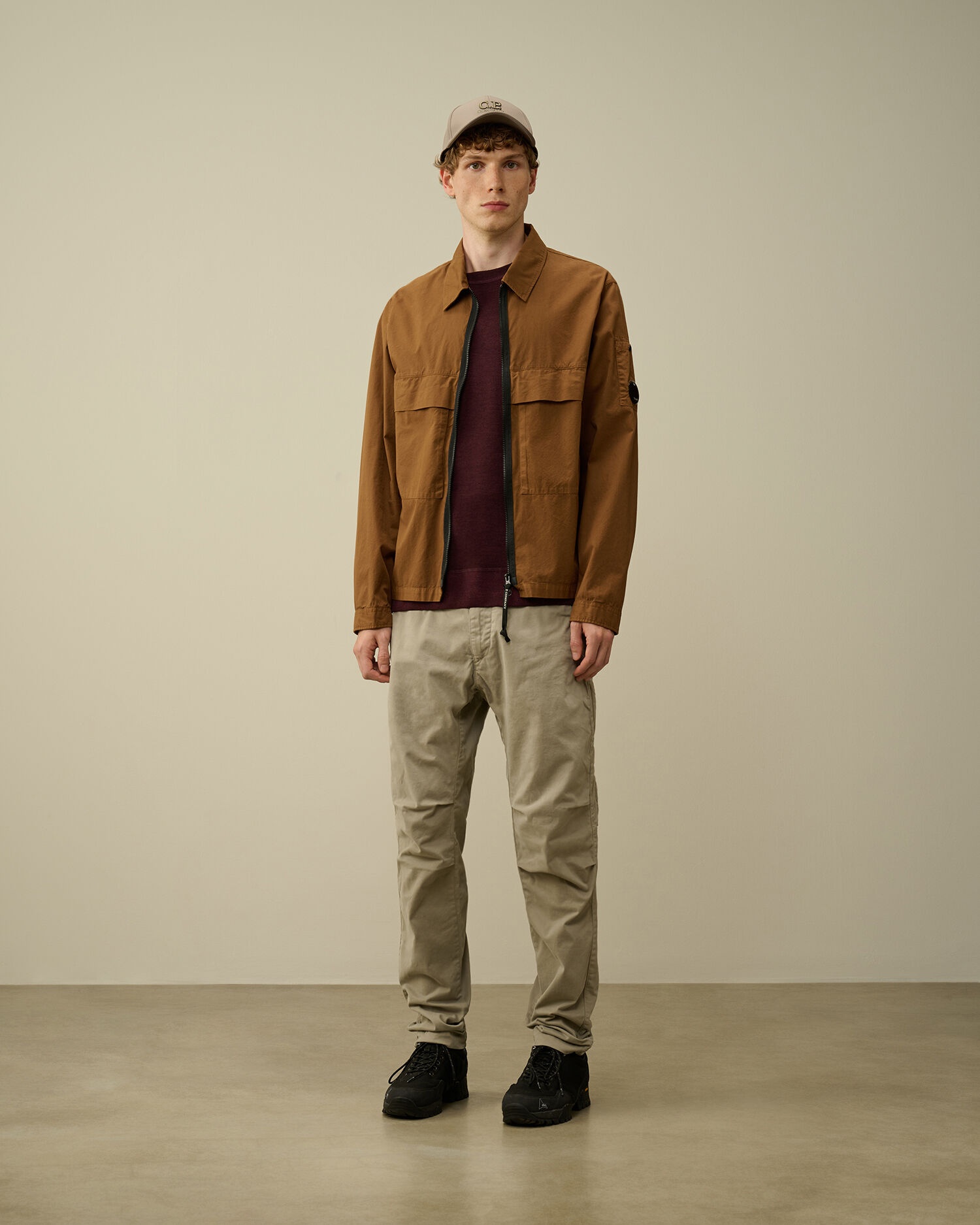 Organic Gabardine Zipped Utility Overshirt - 6