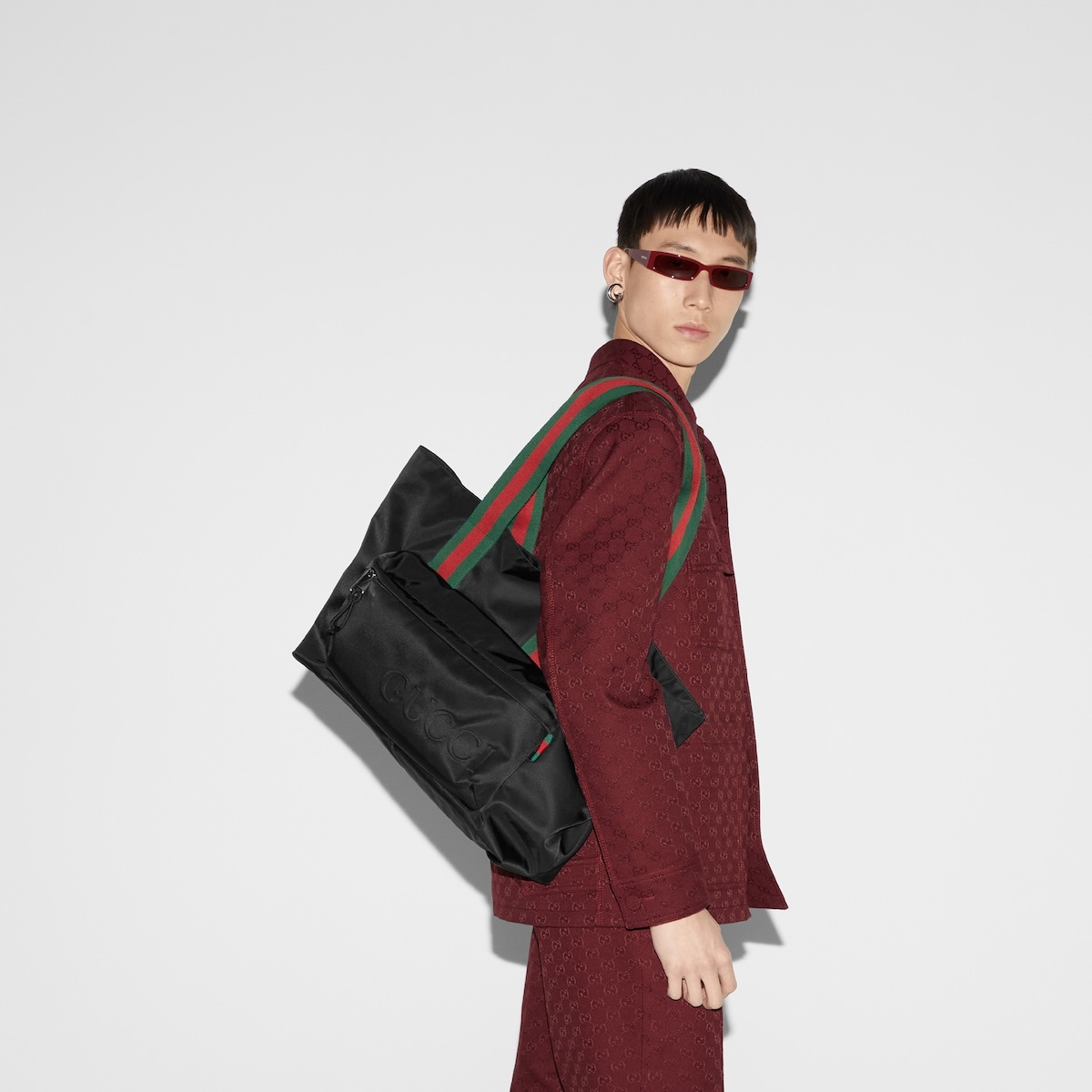 Large tote bag with Gucci logo - 3