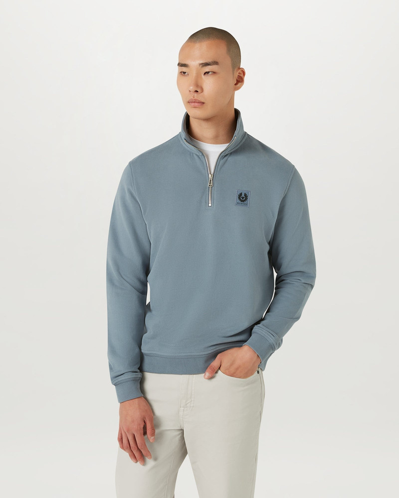 BELSTAFF QUARTER ZIP SWEATSHIRT 4