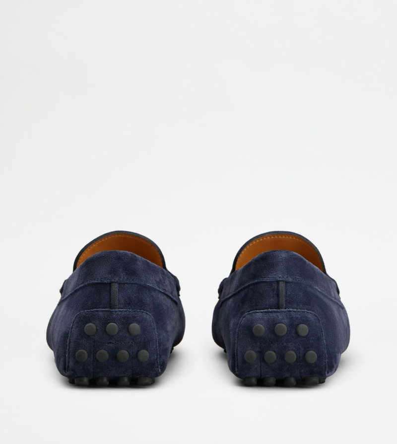 Tod's GOMMINO DRIVING SHOES IN SUEDE - BLUE outlook