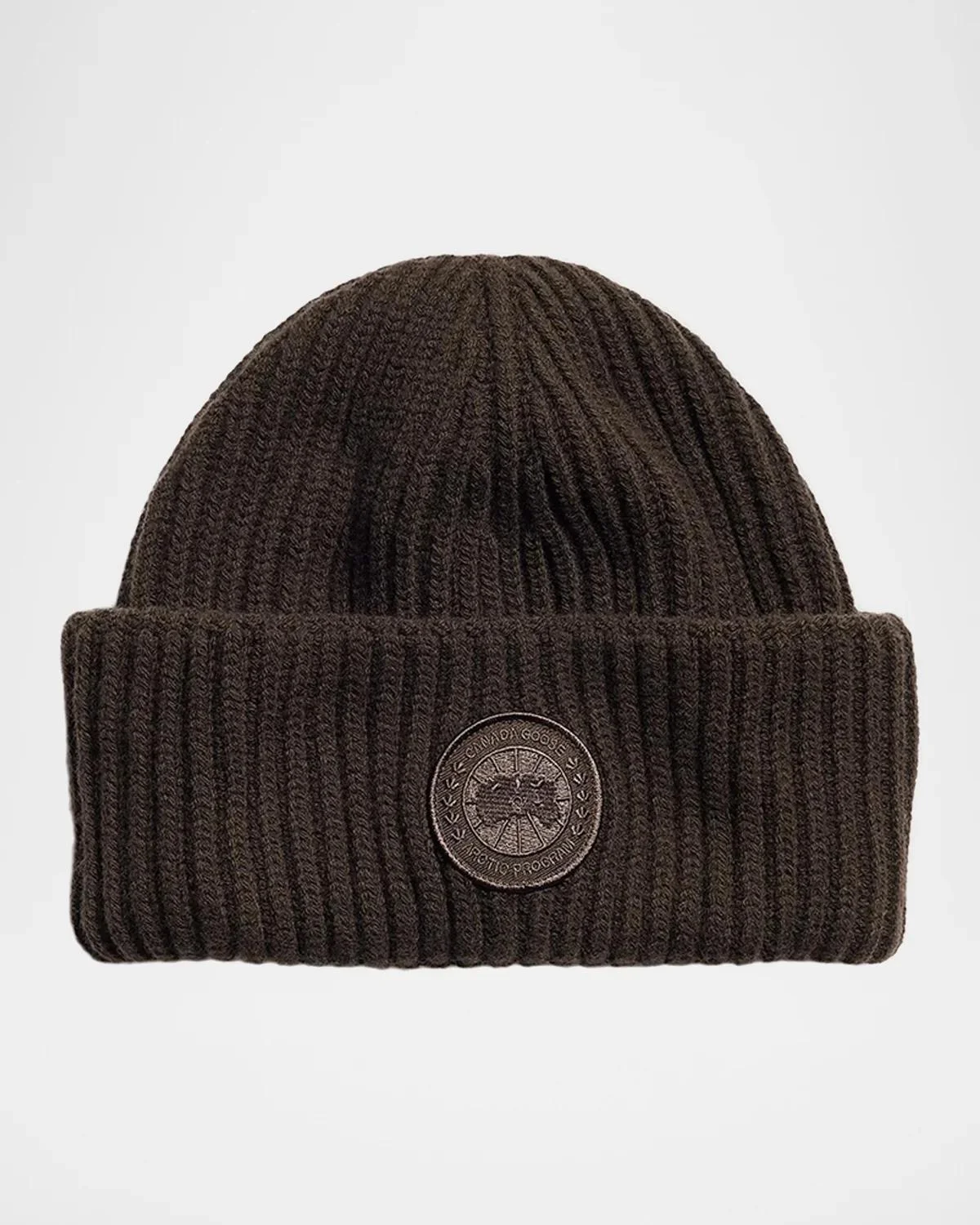 Men's Tonal Disc Wool-Cashmere Beanie - 1