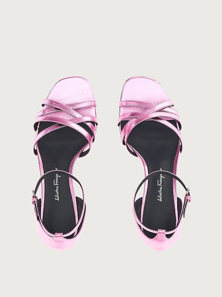 MIRRORED HEEL SANDAL - 4