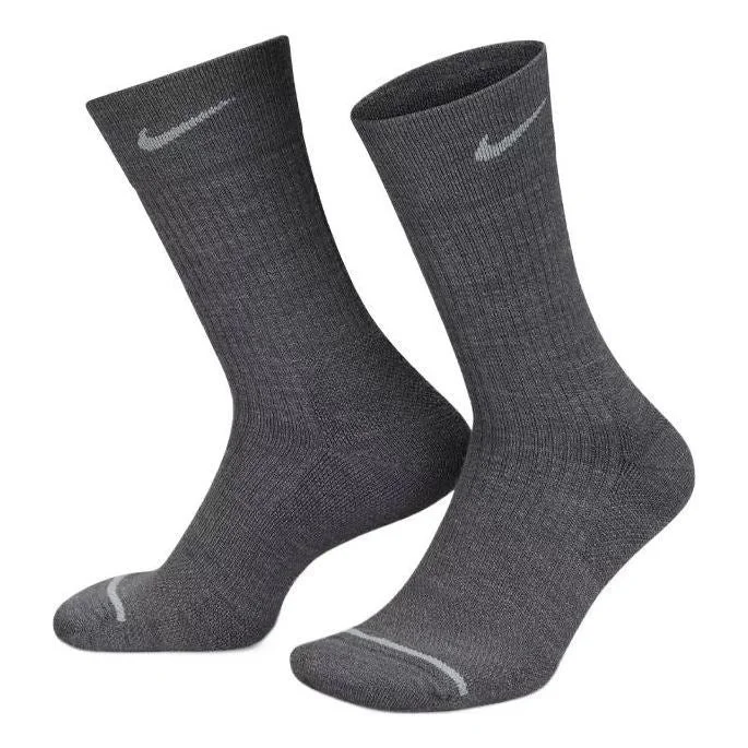 Nike Everyday Wool Cushioned Crew Socks (2 Pairs) 'Grey Beige' DQ6394-902 - 1