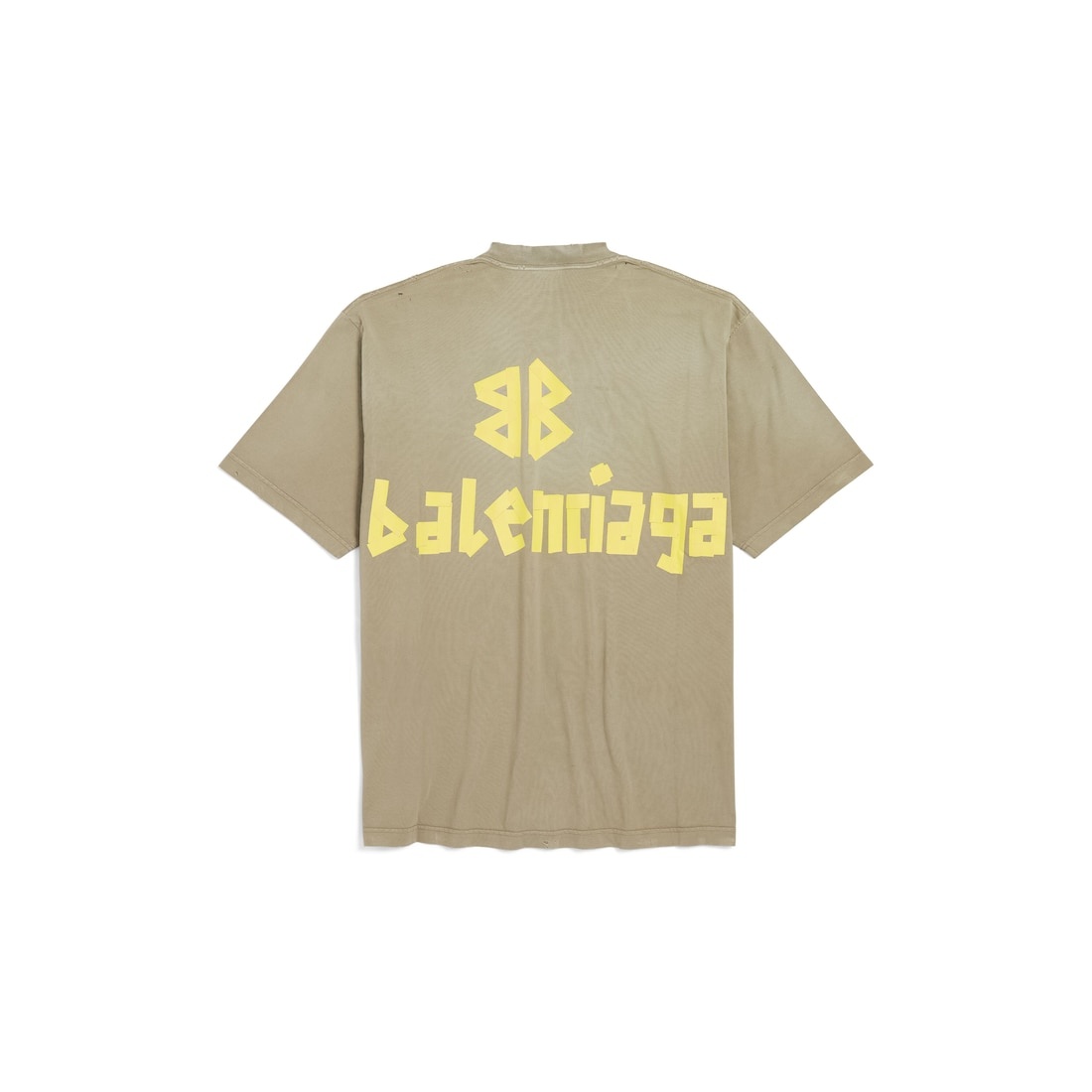 Men's Tape Type T-shirt Medium Fit in Army Green - 2