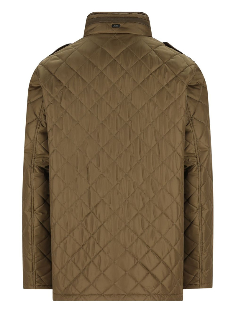 Herno quilted high-neck field jacket outlook
