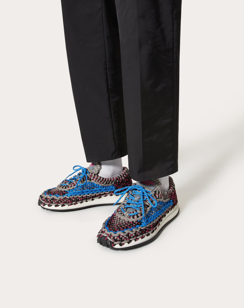 Valentino VALENTINO GARAVANI CROCHET SNEAKER IN FABRIC outlook