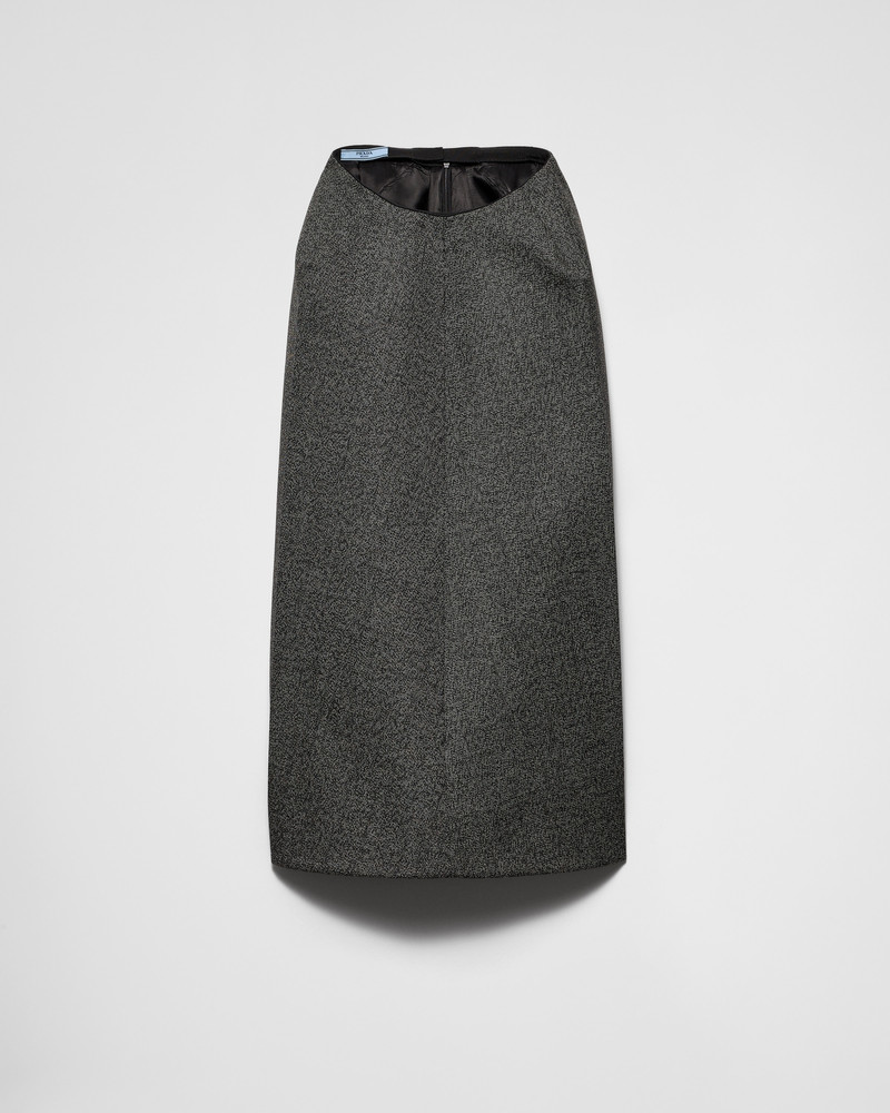 Mouliné midi-skirt 1
