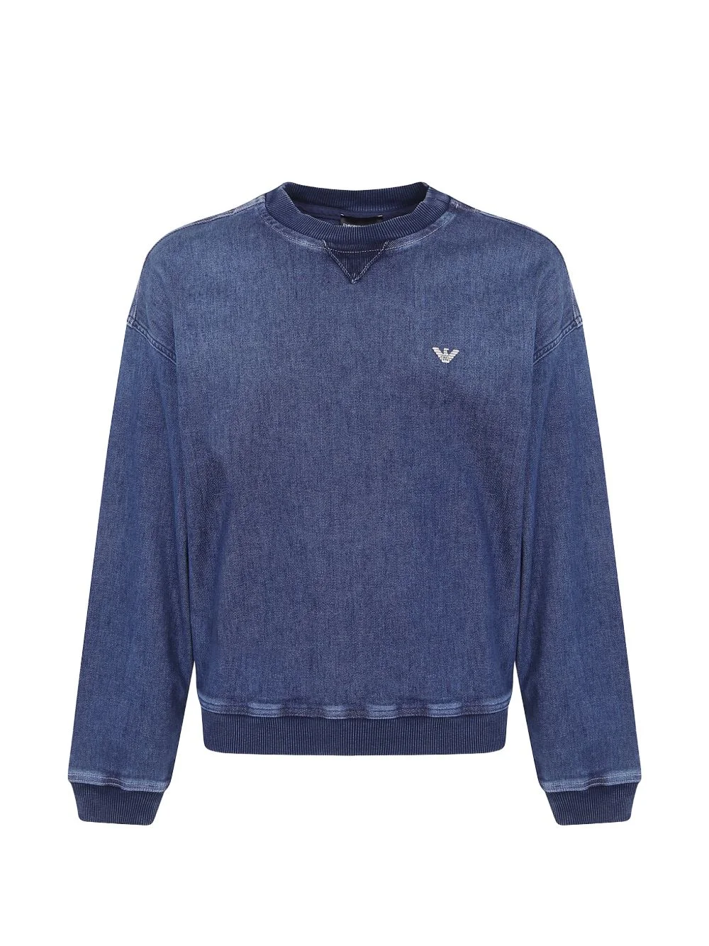 denim sweatshirt - 1