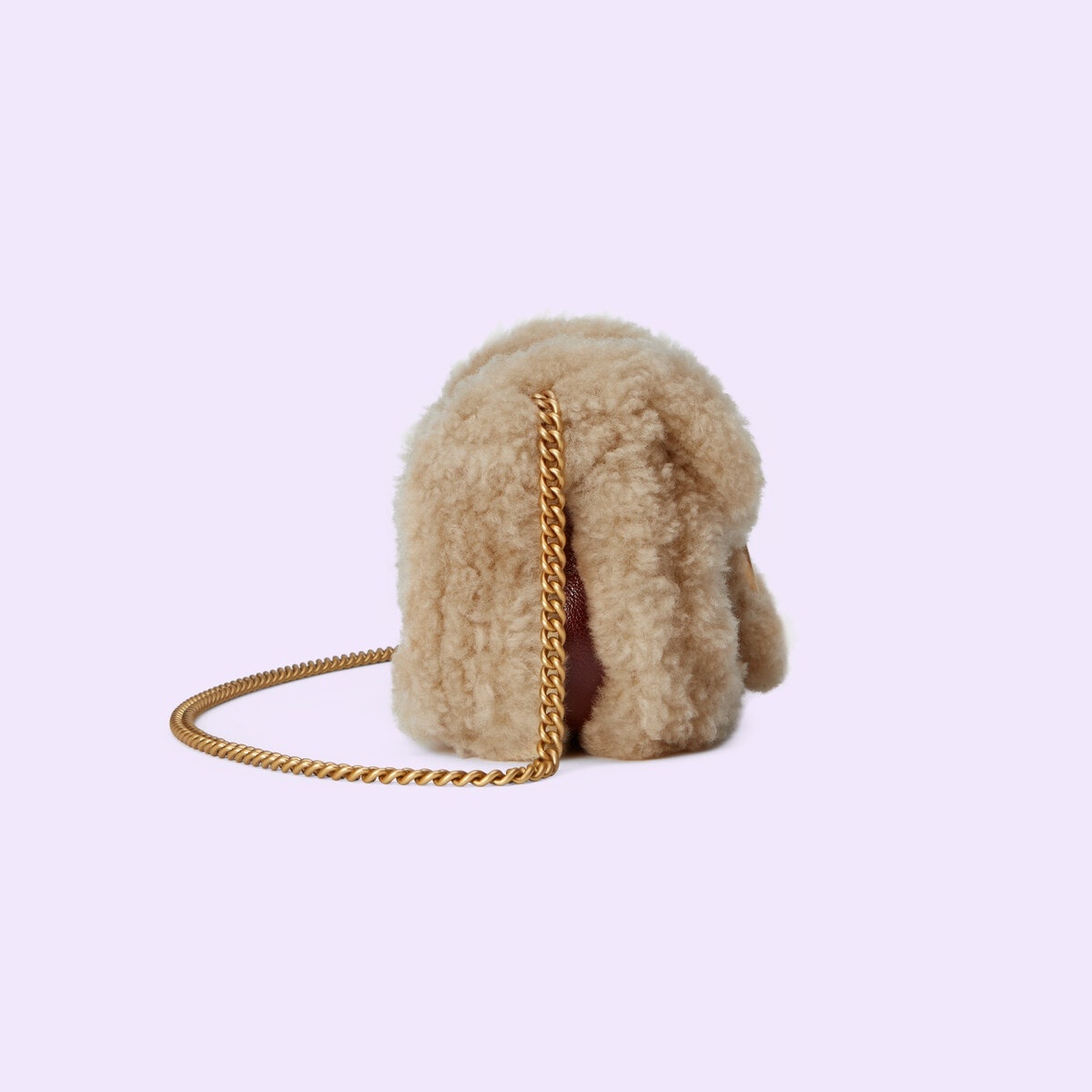GG Marmont super mini bag with wool trim - 6