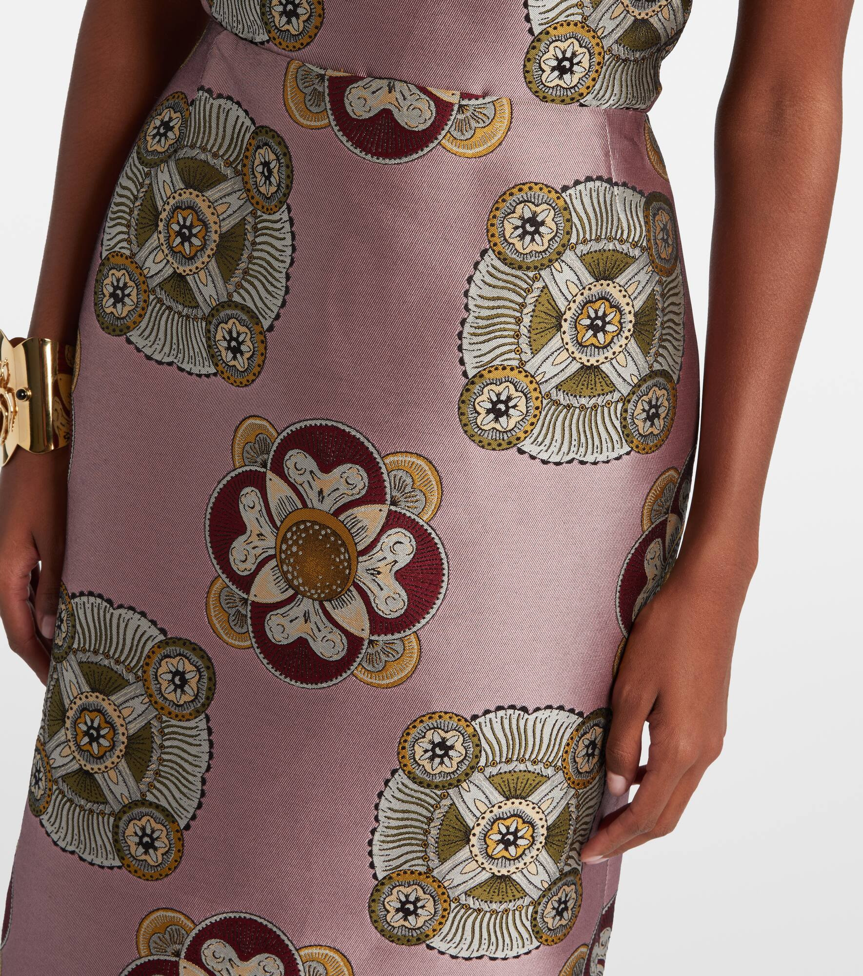 Jacquard pencil skirt - 4