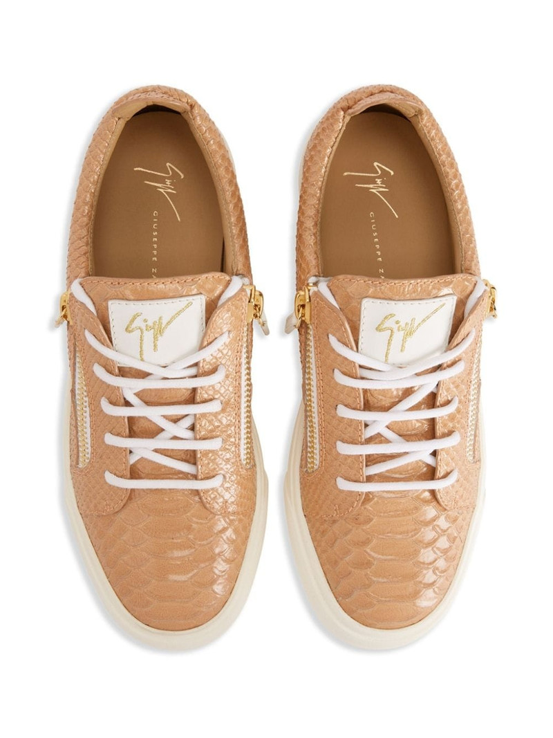 Gail snakeskin-effect leather sneakers 4