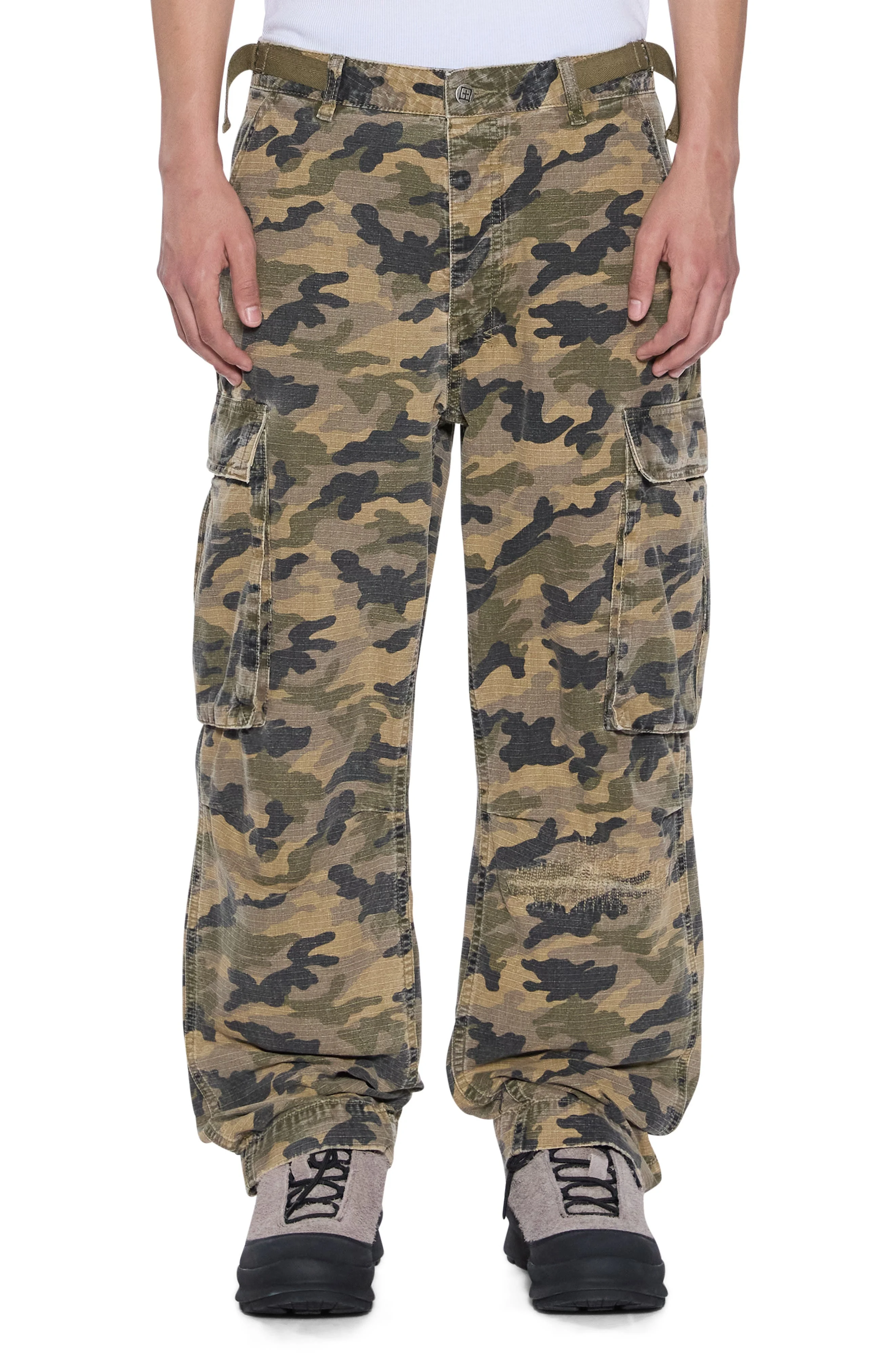 Ksubi Troop Camouflage Cargo Pants in Green at Nordstrom - 1