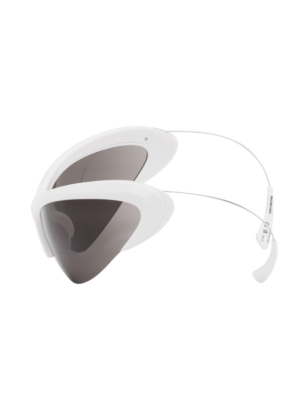 White Wire Sunglasses - 3