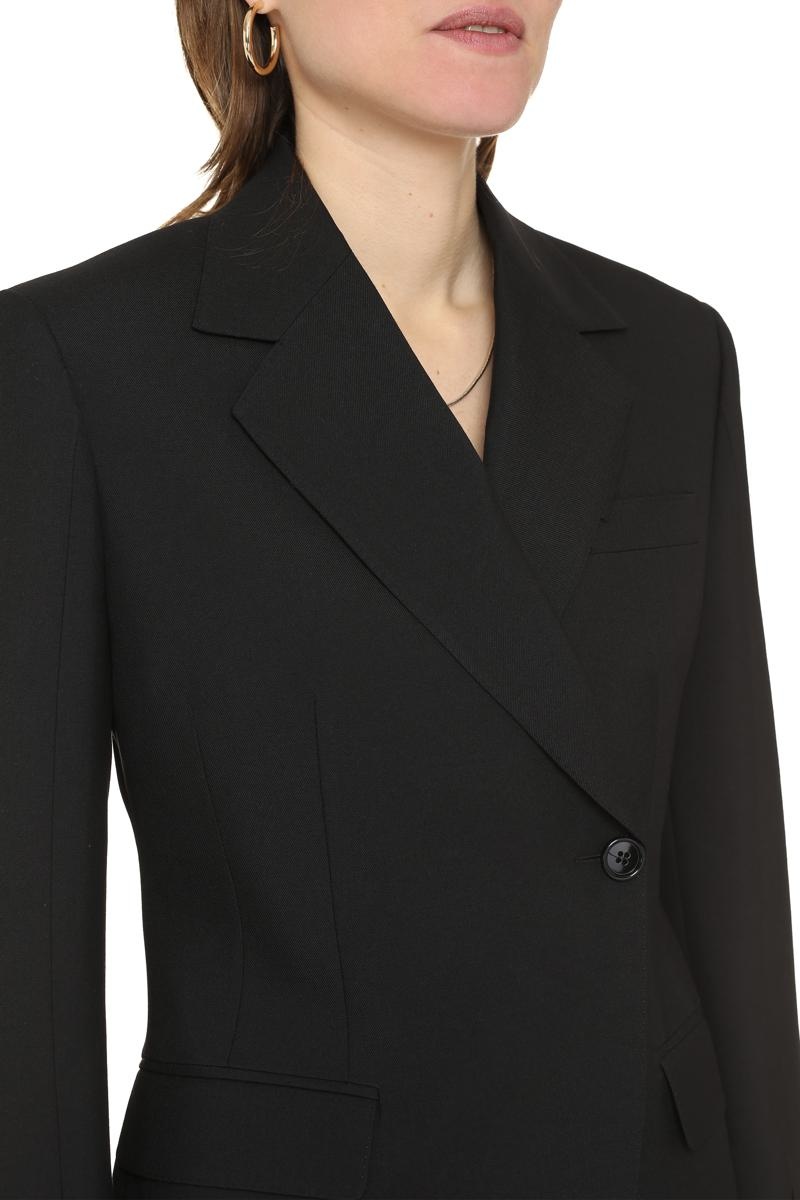 BURBERRY DOUBLE-BREASTED WOOL BLAZER - 8