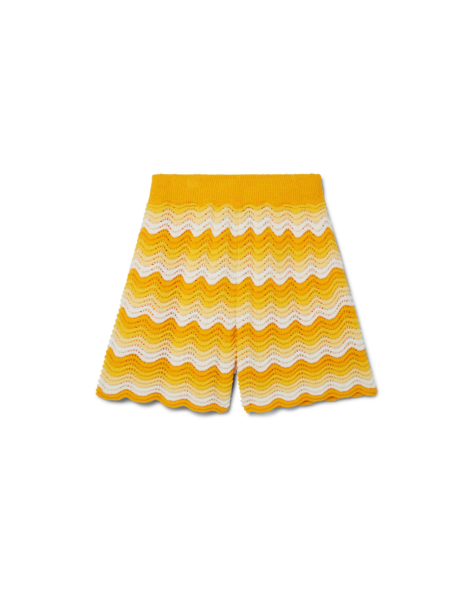 Wavy Gradient Crochet Shorts - 1