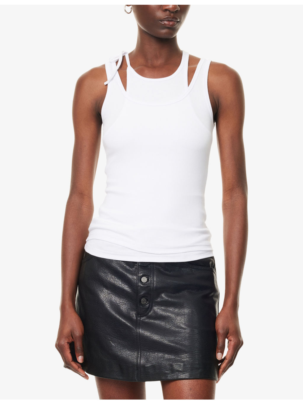 Saclanton Overlay Stretch-Cotton Top - 3