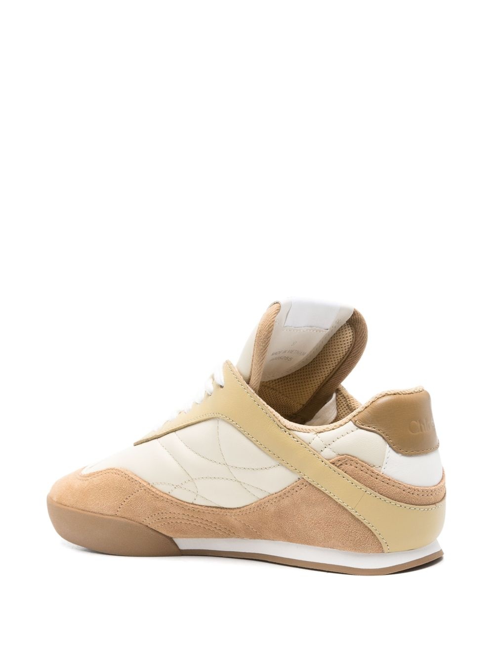 quilted-panel sneakers - 3