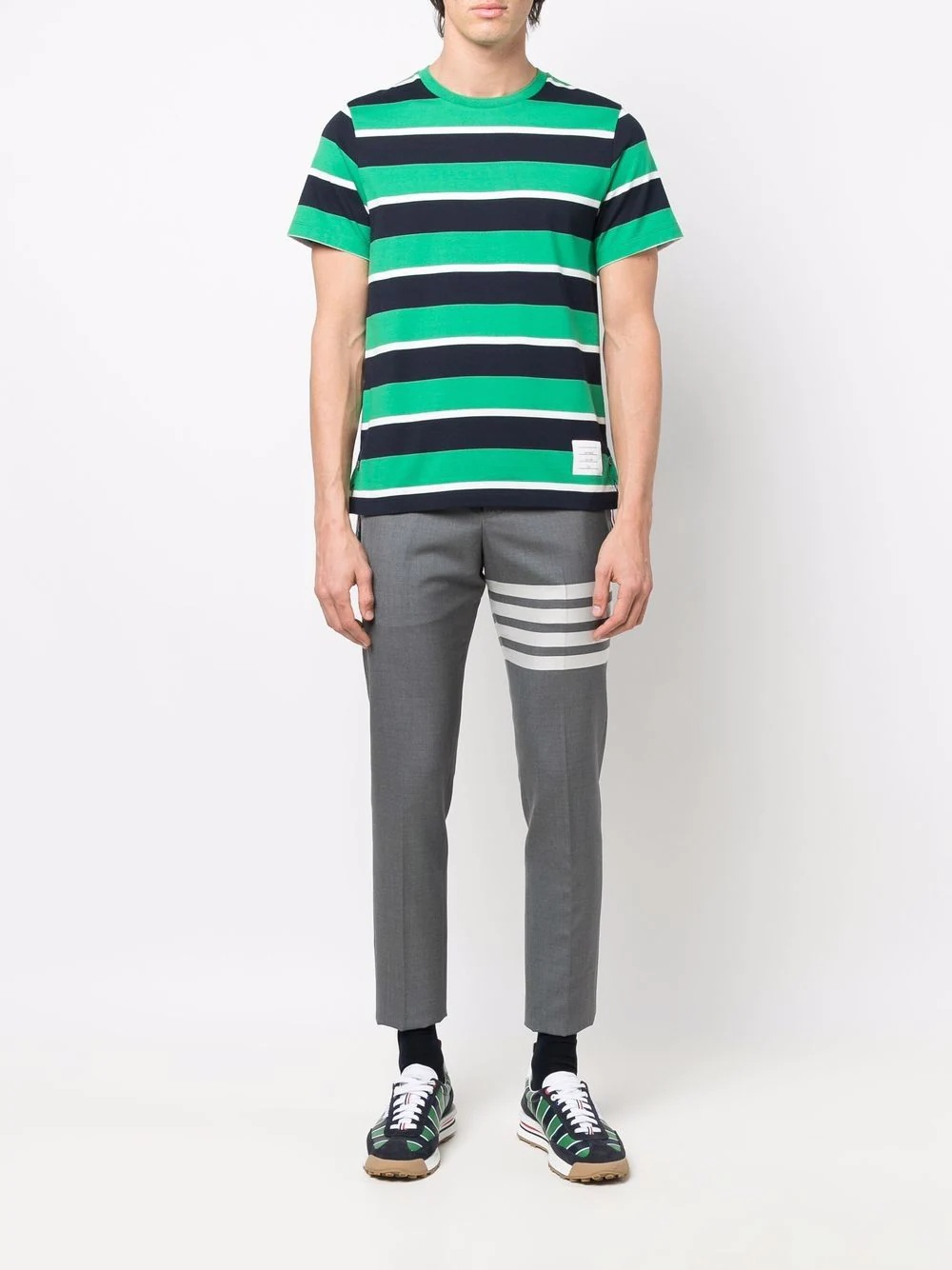 striped short-sleeve T-shirt - 2