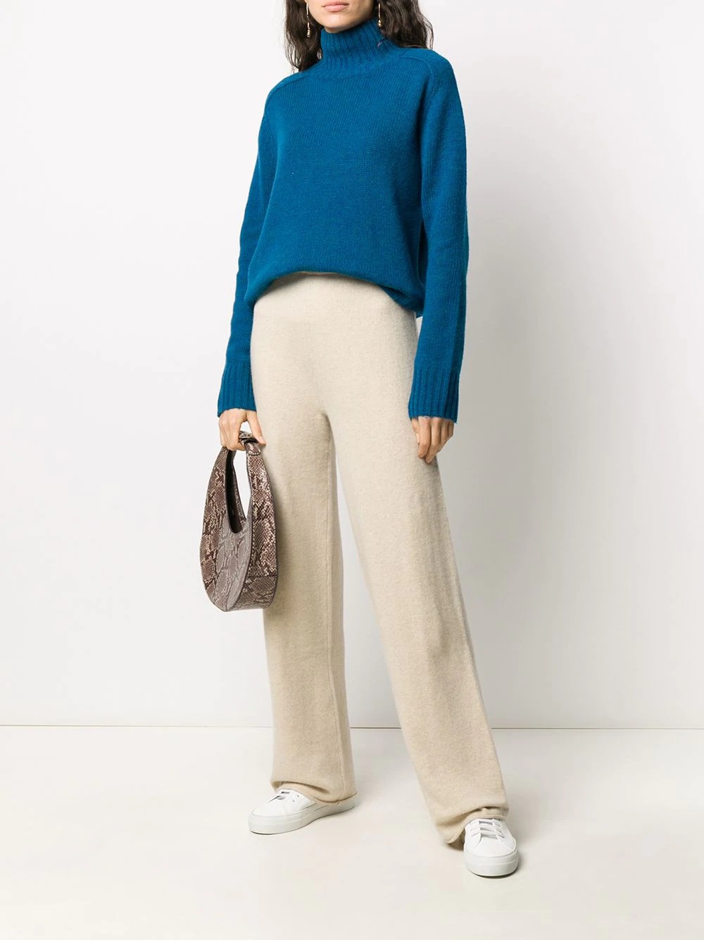 oversize cashmere-blend trousers - 3