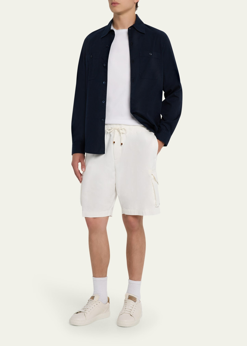 Brunello Cucinelli Men's High Summer Capsule Cargo Bermuda Shorts outlook