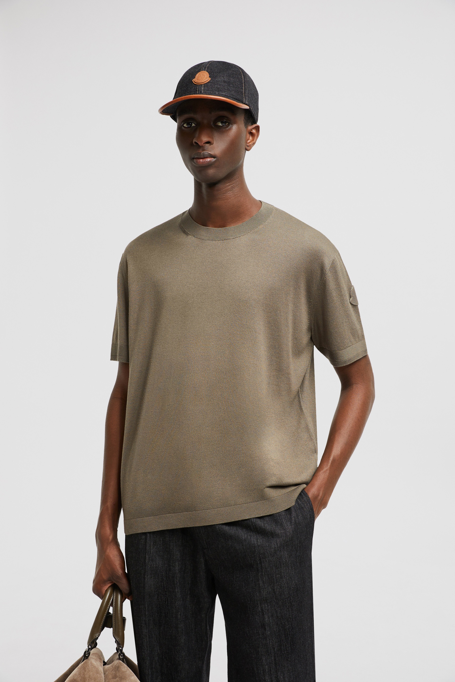 Silk & Cotton Knit T-Shirt - 2