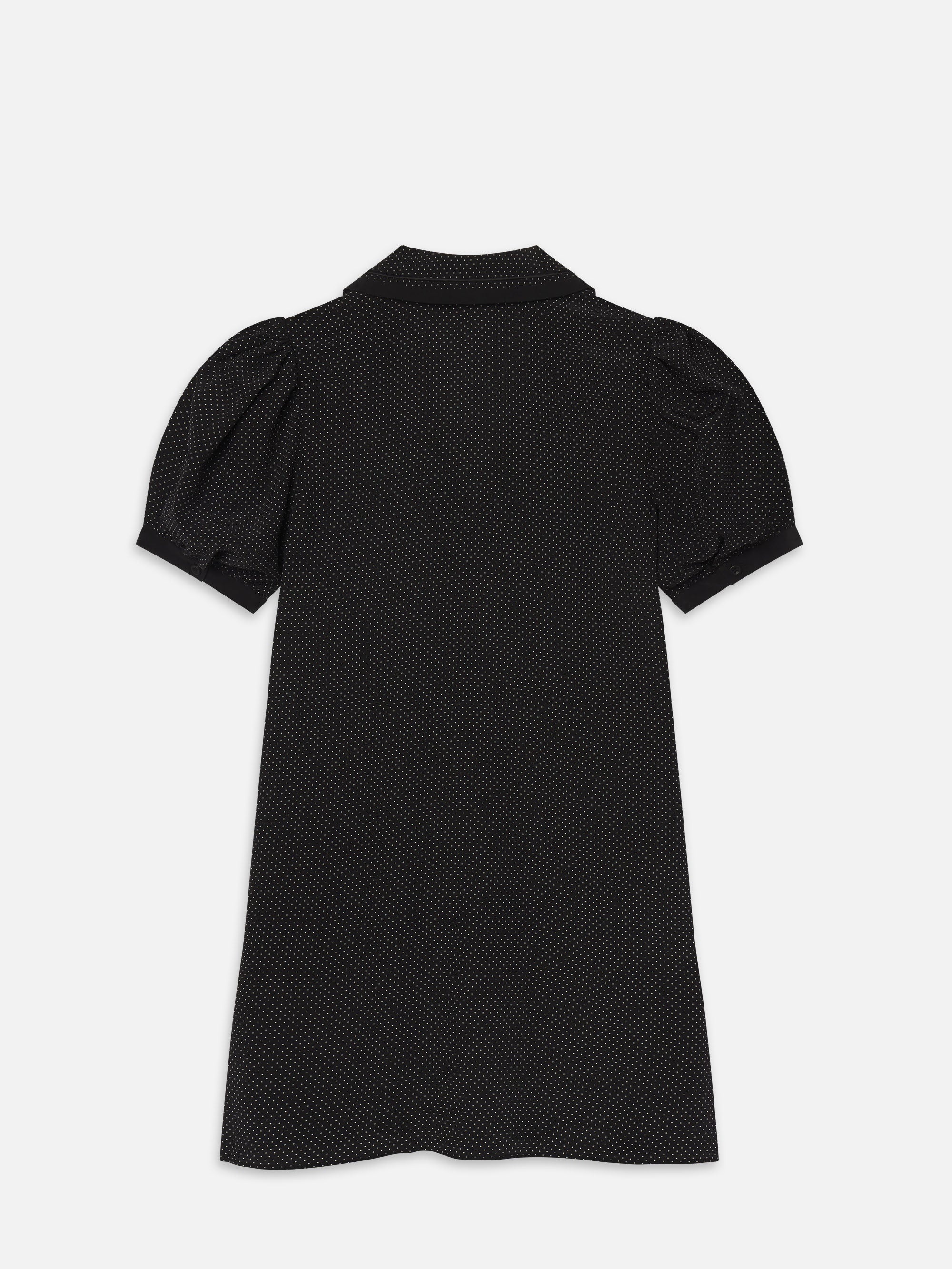 The Polka Dot Sailor Dress in Black Multi - 3