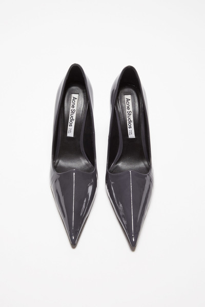 Acne Studios Leather heel pump - Anthracite grey outlook